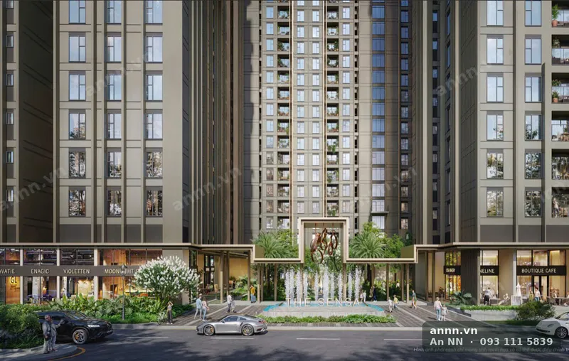 Khối đế thương mại dưới chân tháp