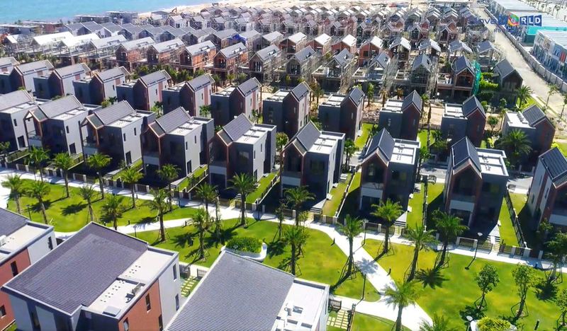Khu biệt thự nhìn từ trên cao