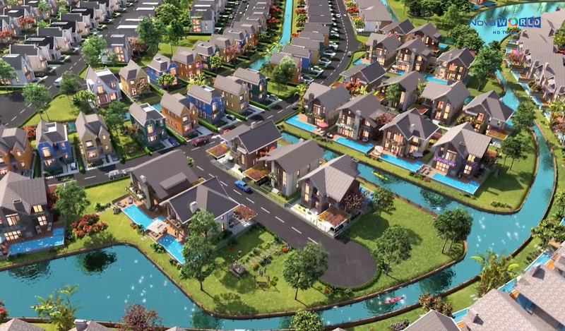 Khu biệt thự ven kênh đào