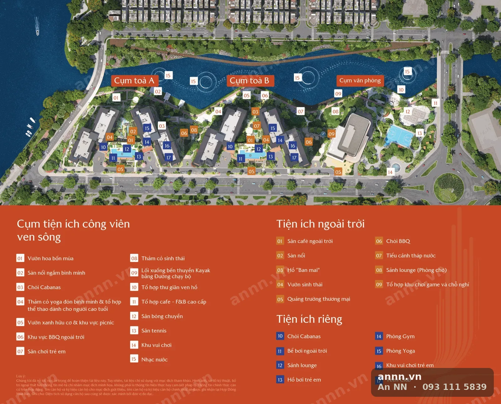 Mặt bằng tiện ích Masteri Park Place