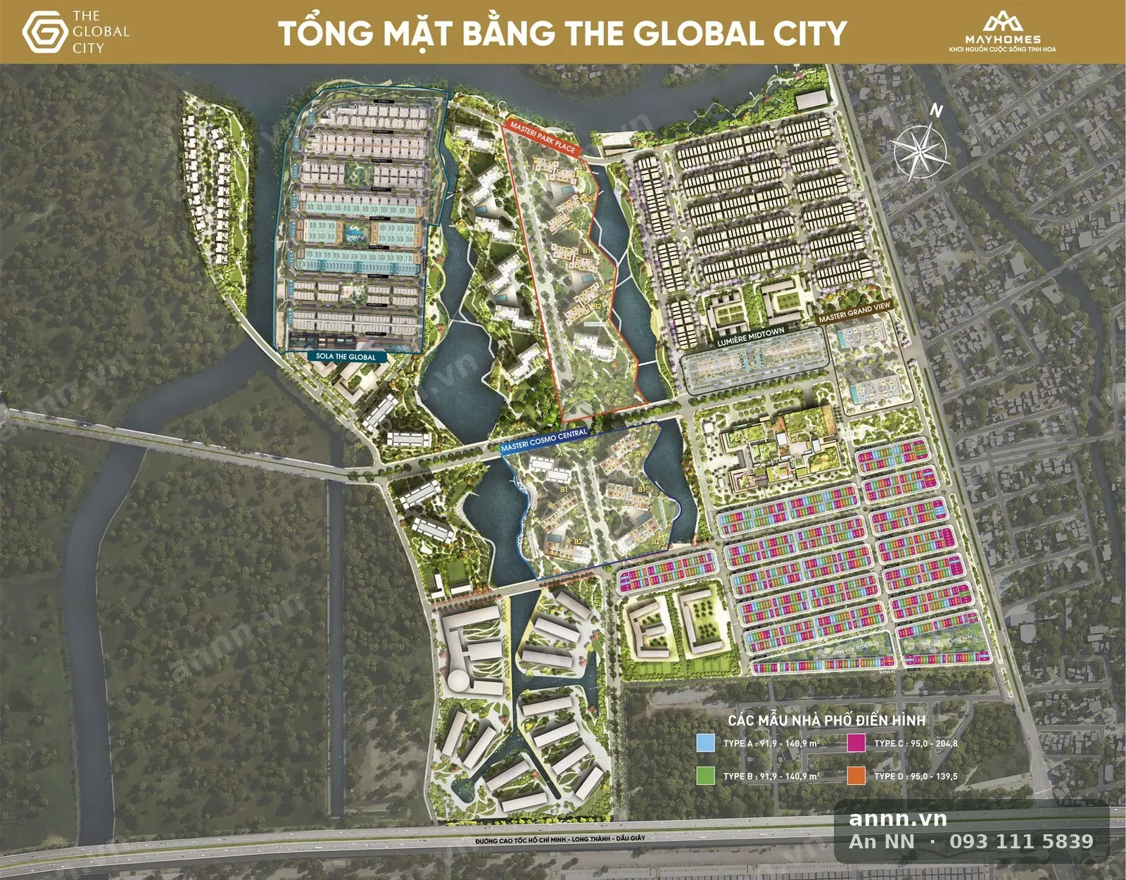 Tổng mặt bằng The Global City