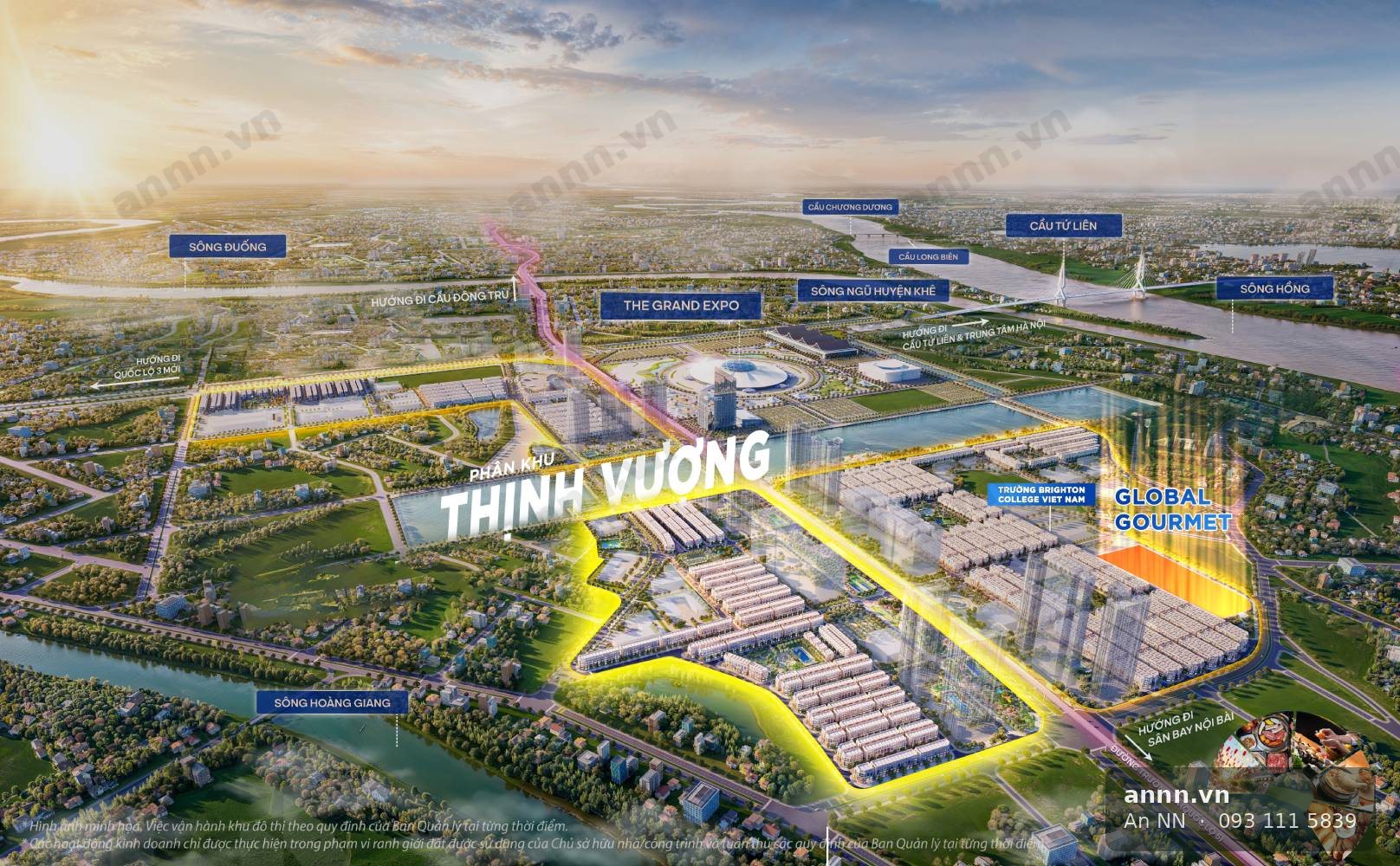 Mặt bằng phân khu Thịnh Vượng — 821 nhà phố và 26 biệt thự