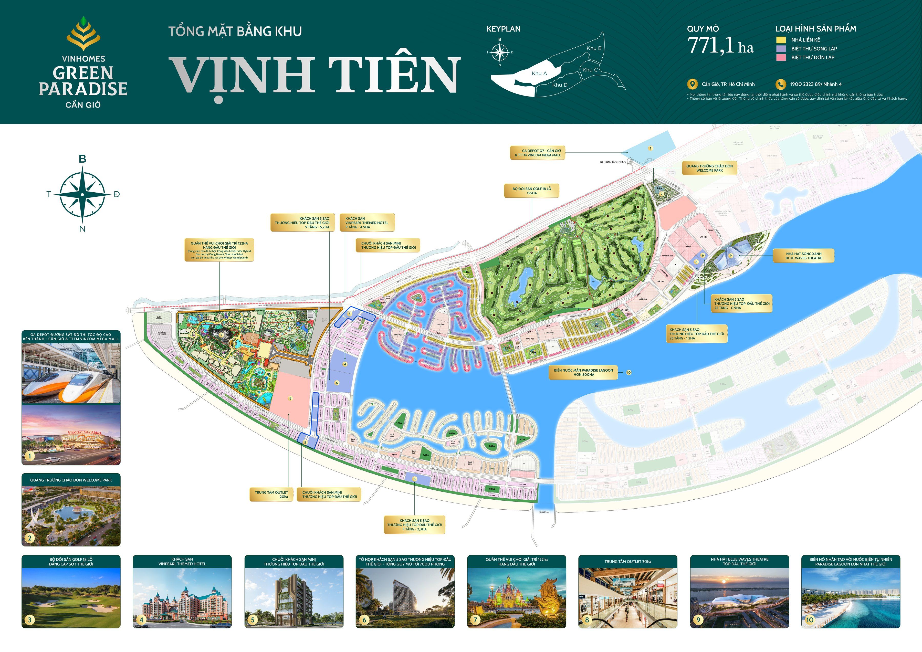 Mặt bằng Khu A — Vịnh Tiên