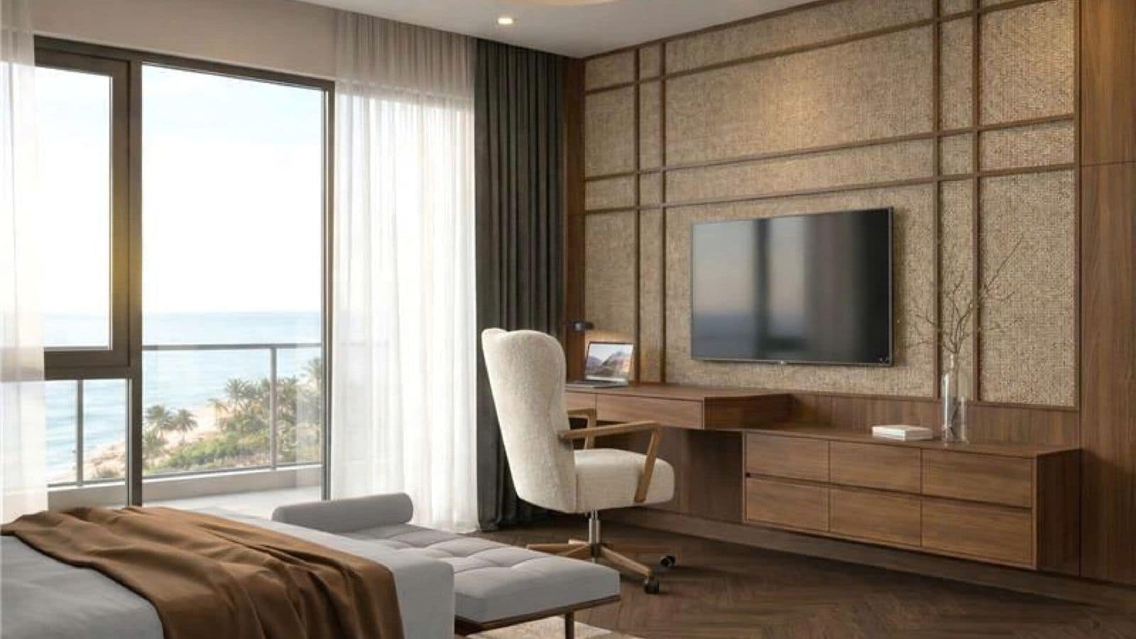 Nội thất phòng ngủ nhà mẫu tại Green Paradise, hình ảnh trưng bày mang tính tham khảo.