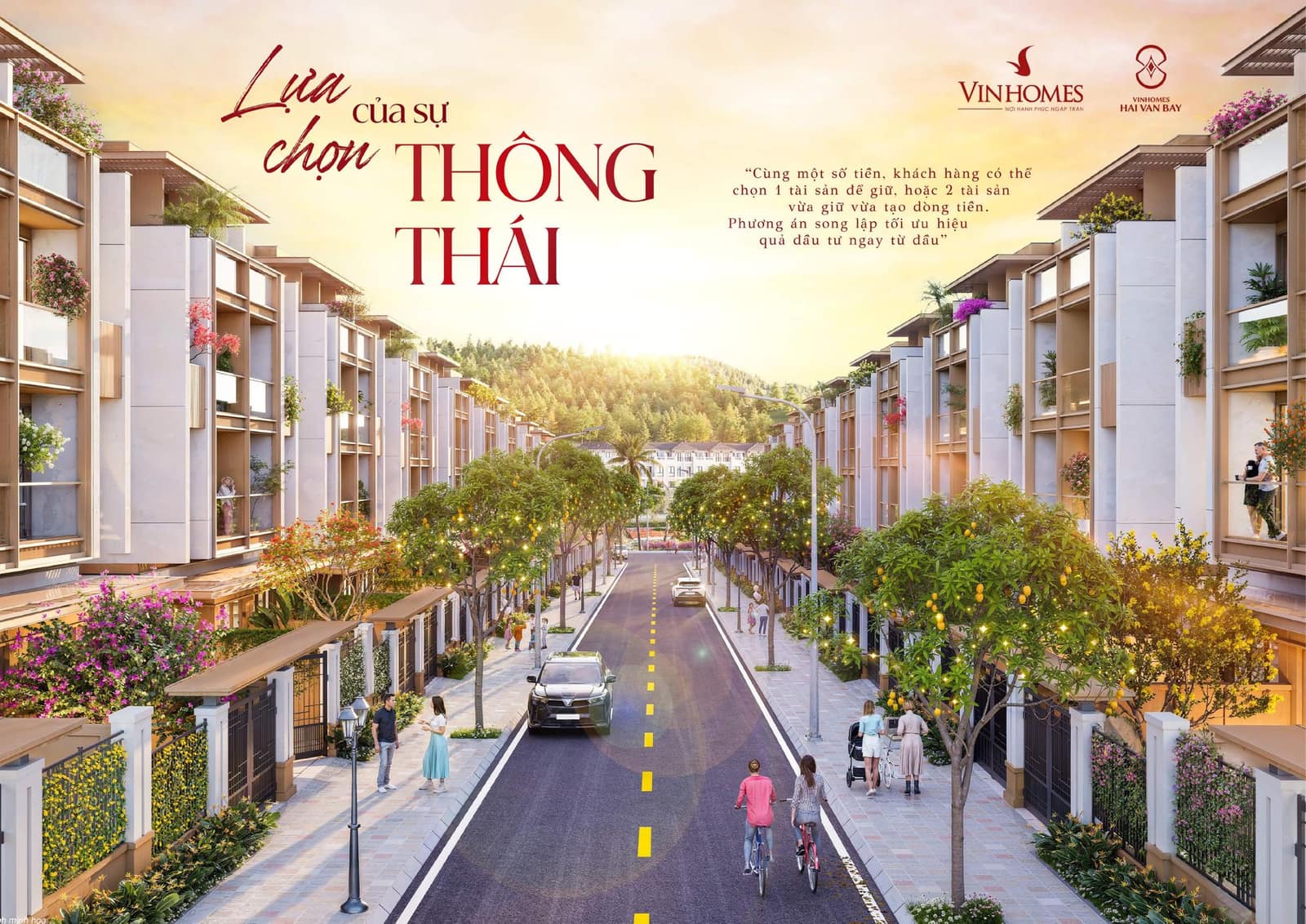 Phối cảnh khu Bạch Vân, Vinhomes Hải Vân Bay theo tài liệu chủ đầu tư, mang tính tham khảo.