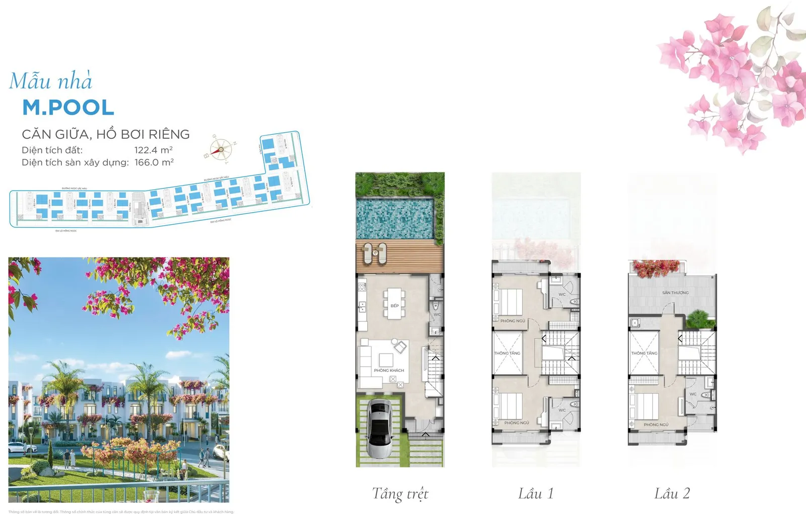 Tiểu khu Hy Lạp] M.POOL - Căn giữa, hồ bơi riêng