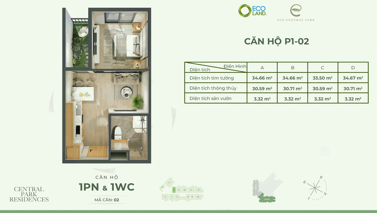 Căn hộ 1PN