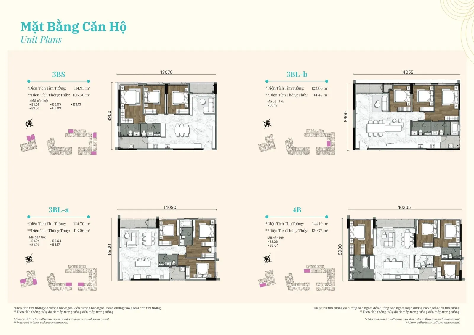 MẶT BẰNG CĂN HỘ