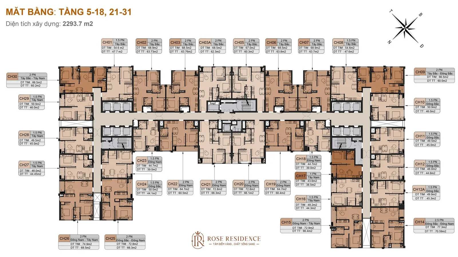MB tầng 5-18 và 21-31