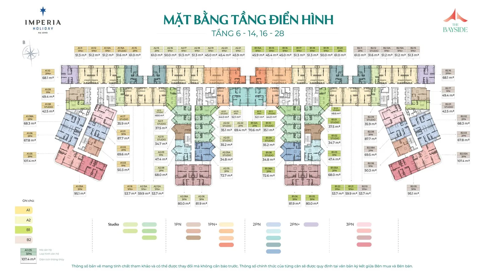 MẶT BẰNG TẦNG ĐIỂN HÌNH