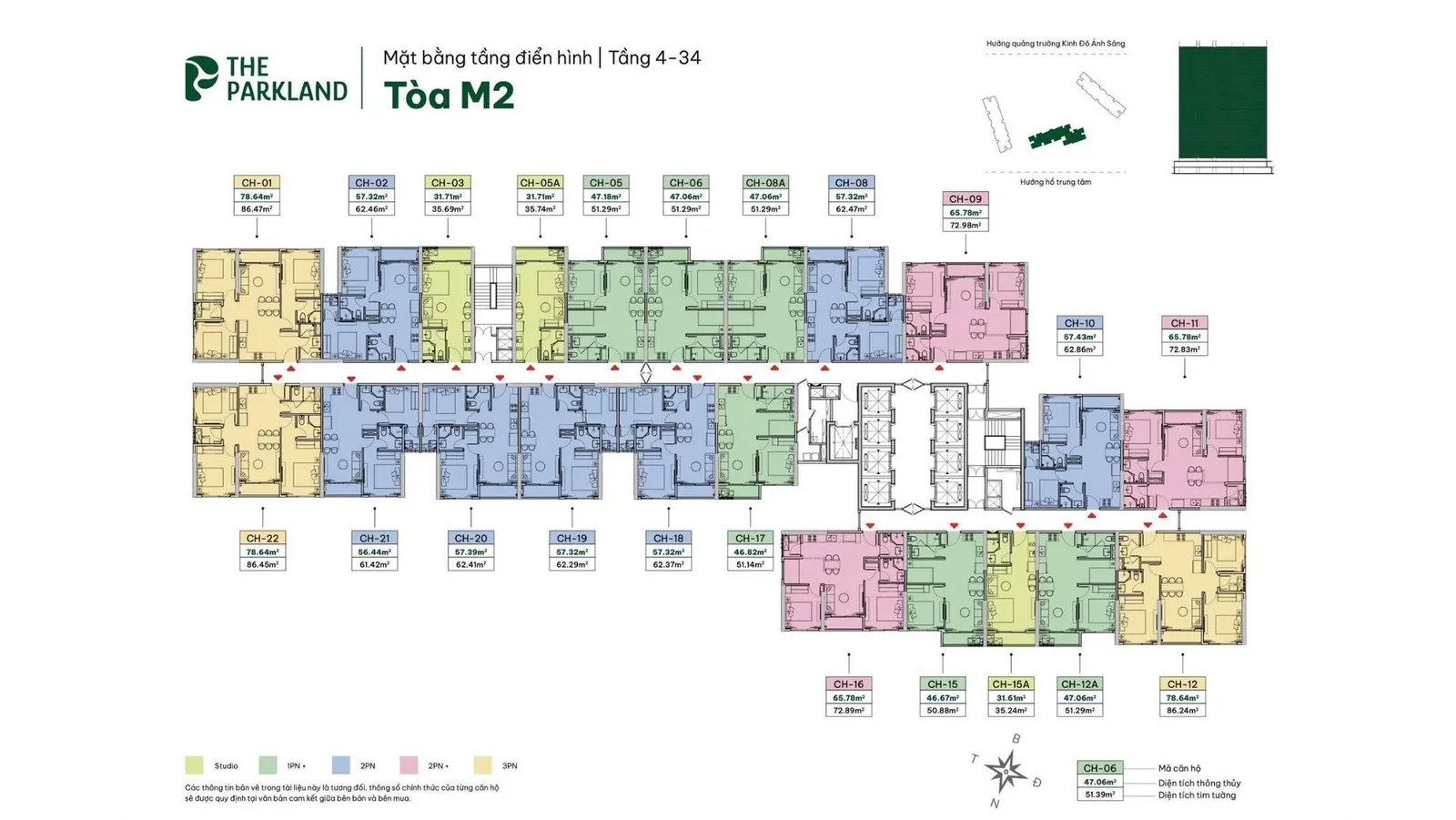 MB TẦNG ĐIỂN HÌNH TOÀ M2