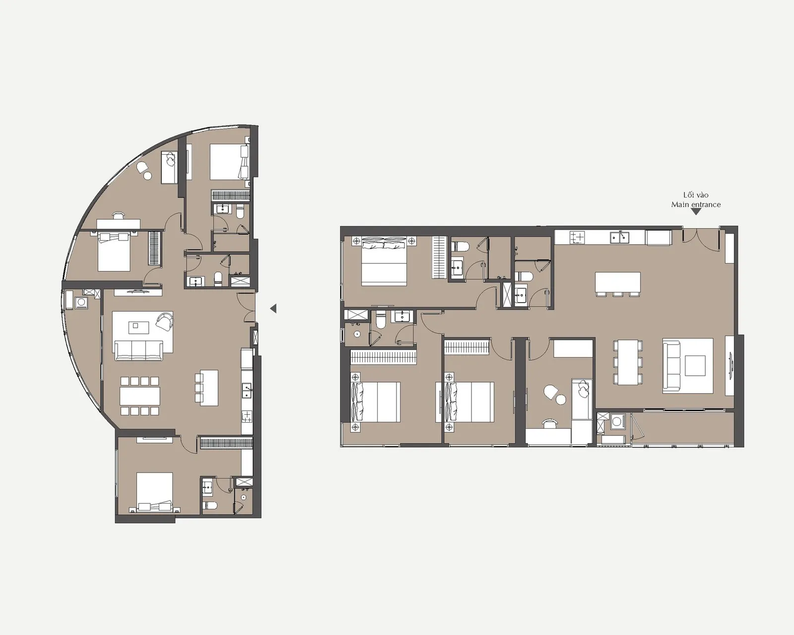 Căn hộ 3BR/3BR+1