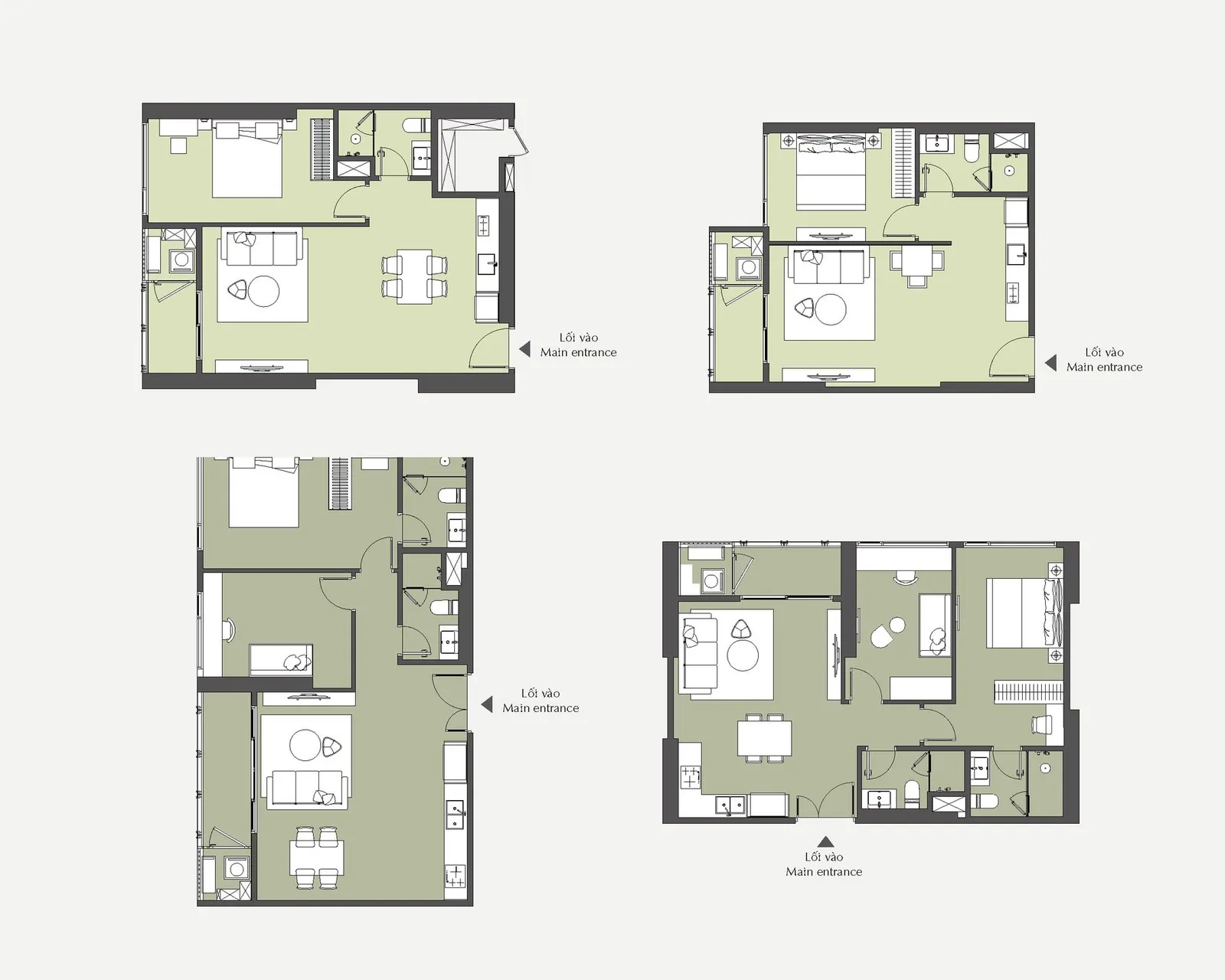 Căn hộ 1BR/1BR+1