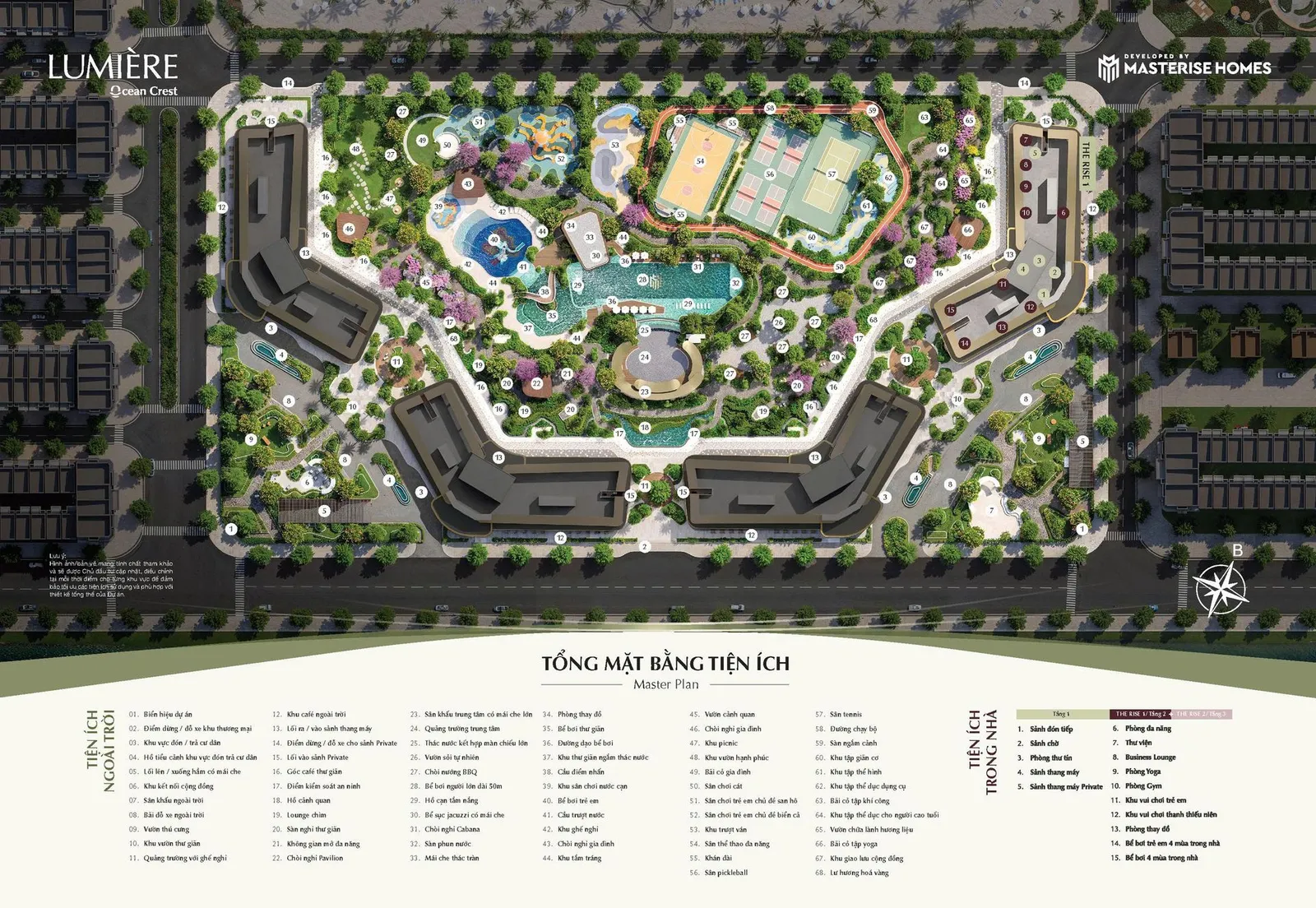 MẶT BẰNG TIỆN ÍCH THE RISE 1