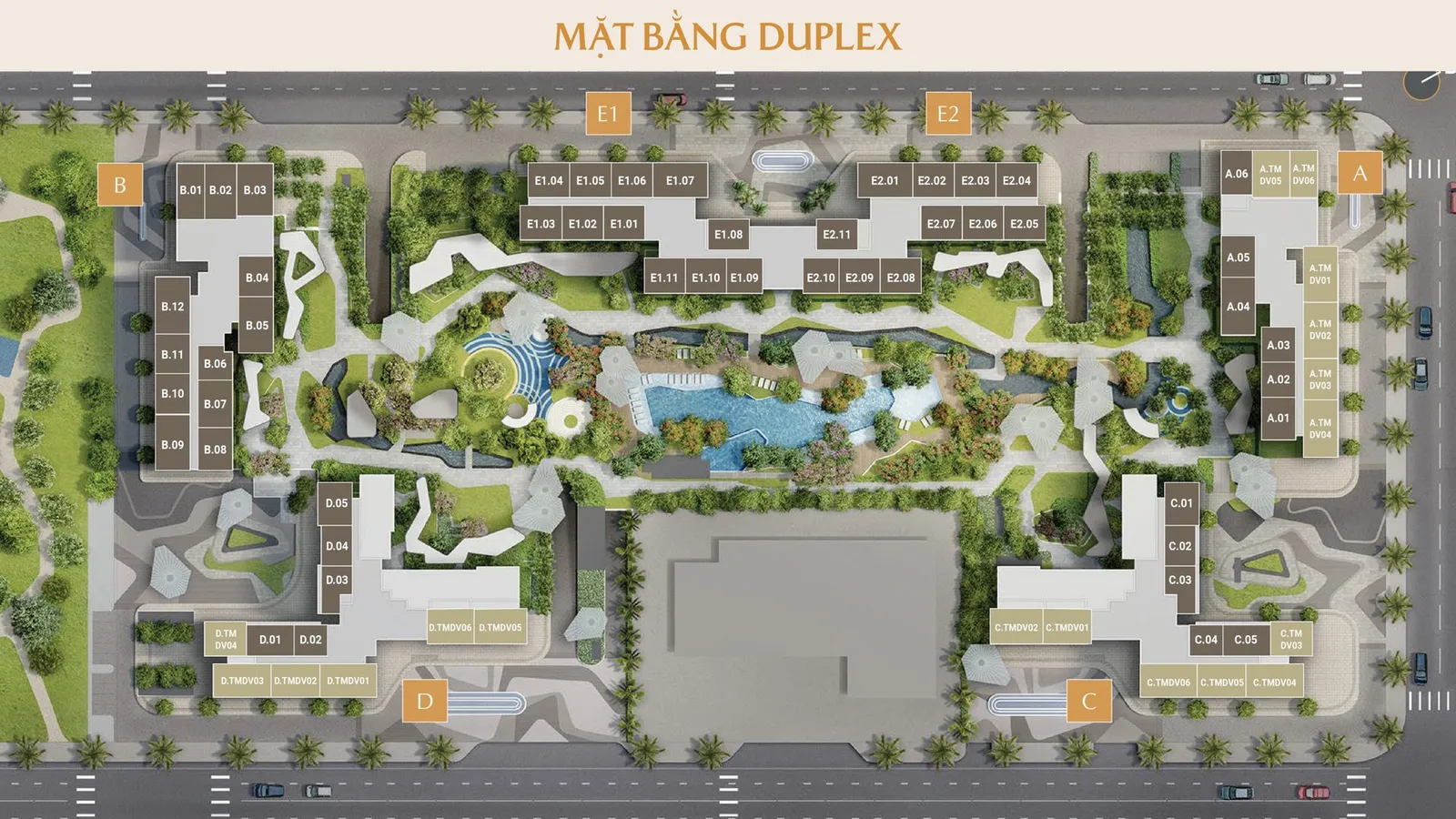 MẶT BẰNG TMDV - DUPLEX
