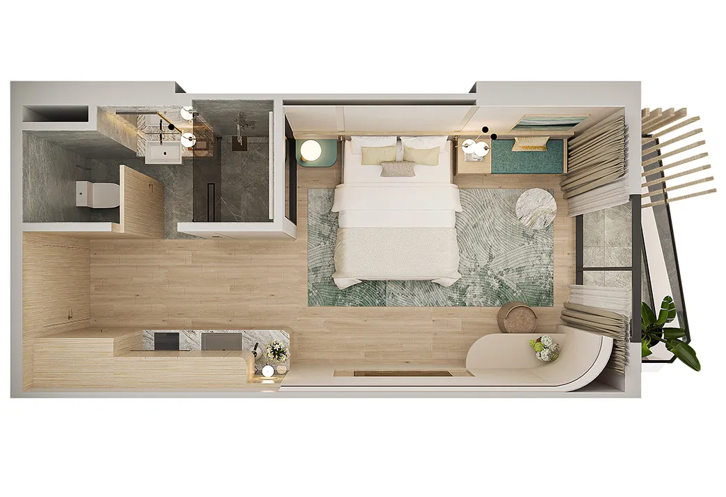 STUDIO+SỐ LƯỢNG CĂN: 8
