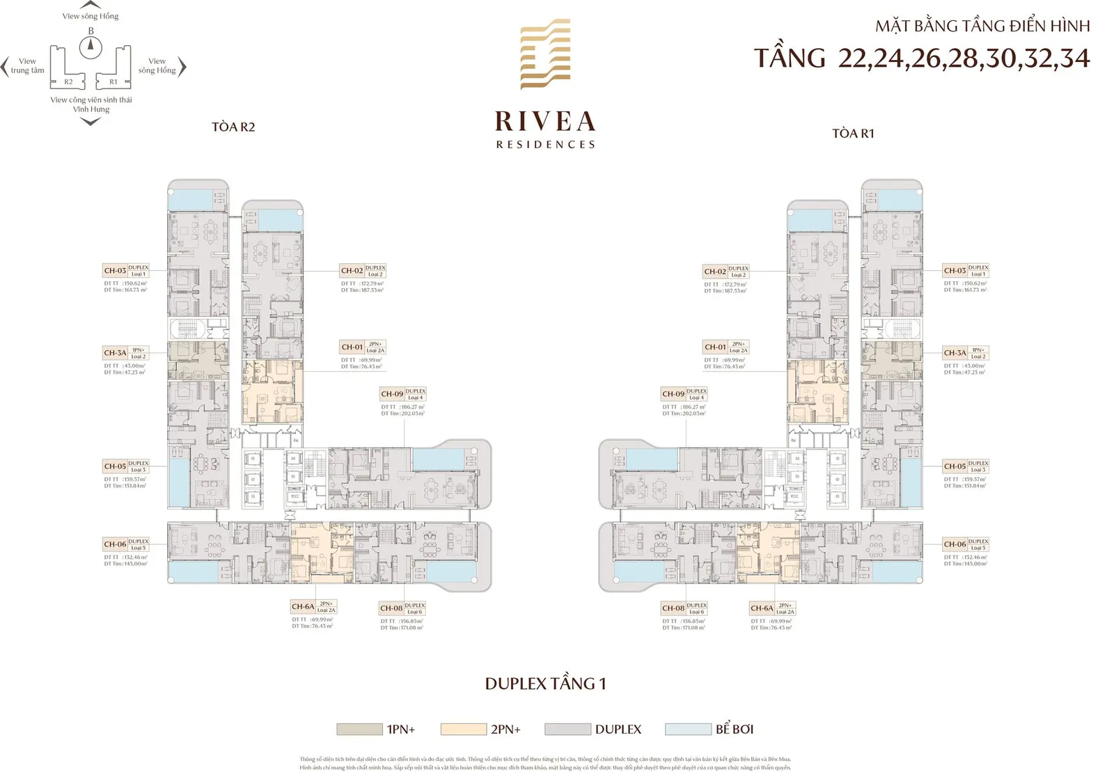 MB Tầng 22, 24, 26, 28, 30, 32, 34