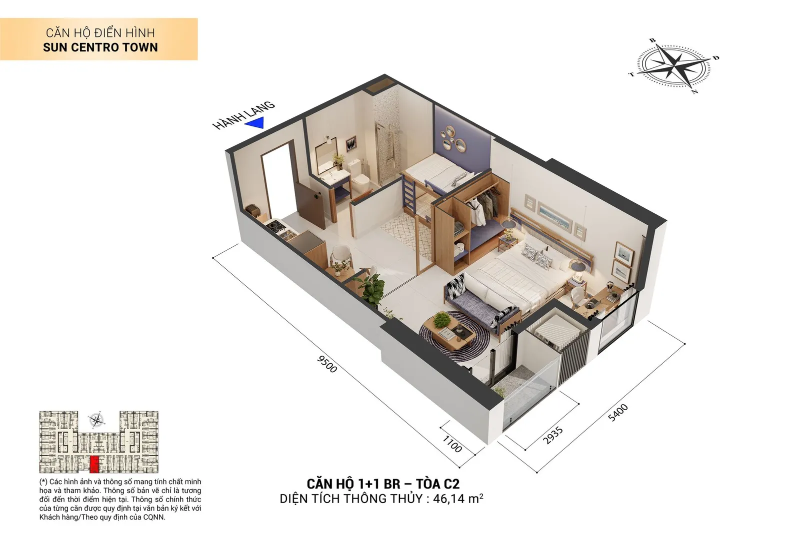 Căn hộ 1PN+