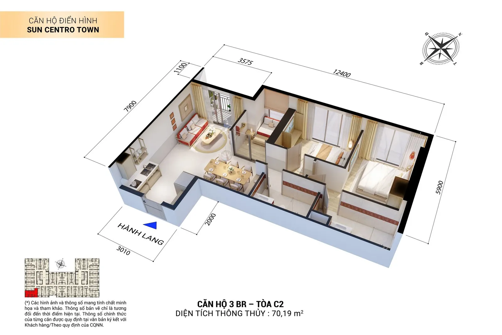 Căn hộ 3 PN