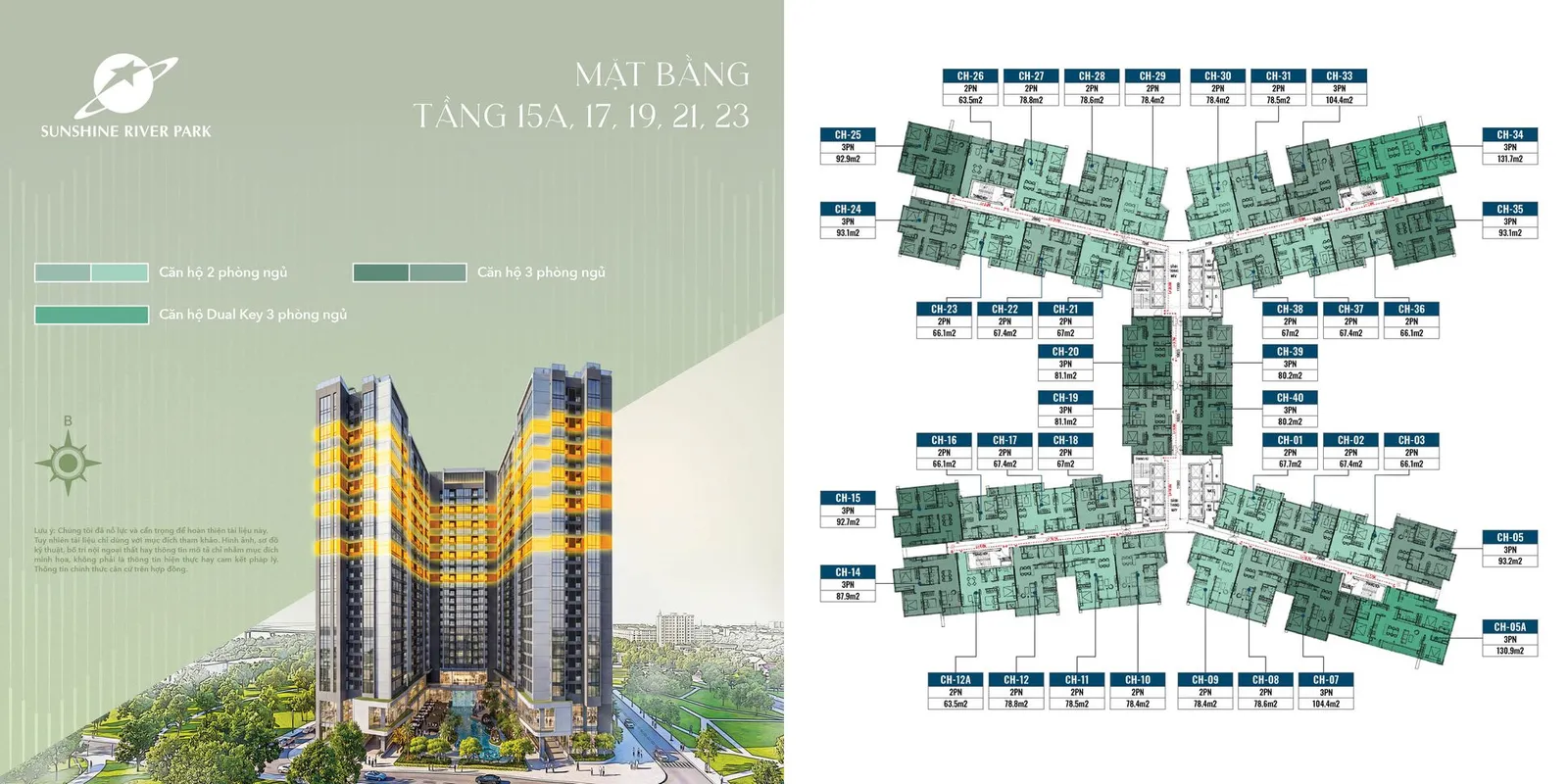 MB TẦNG 15A, 17, 19, 21, 23