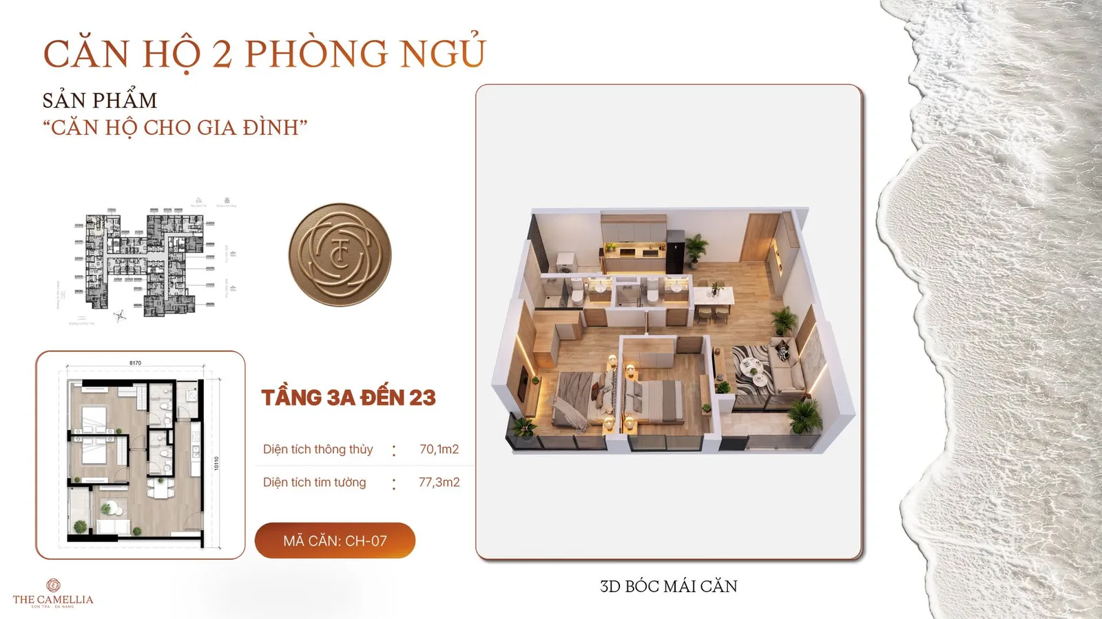 Căn hộ 2 phòng ngủ 3