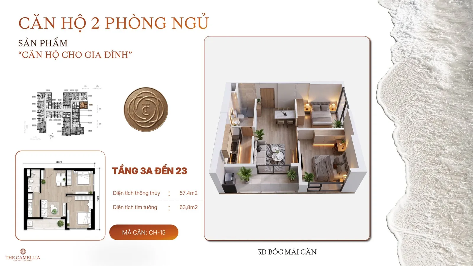Căn hộ 2 phòng ngủ 6