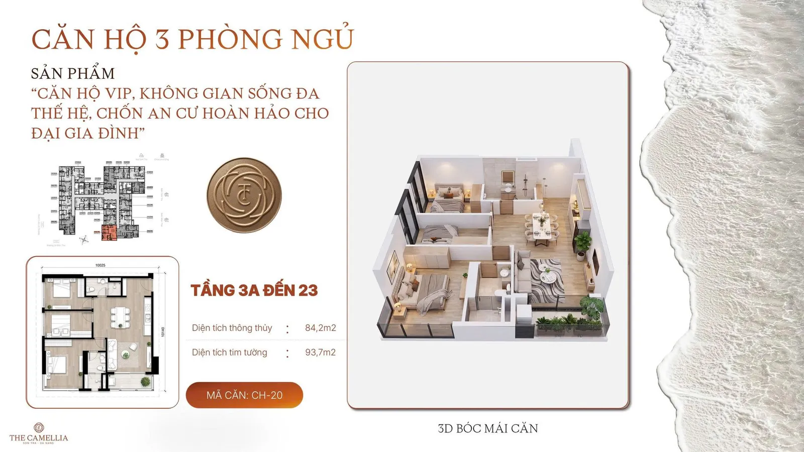 Căn hộ 3 phòng ngủ 4