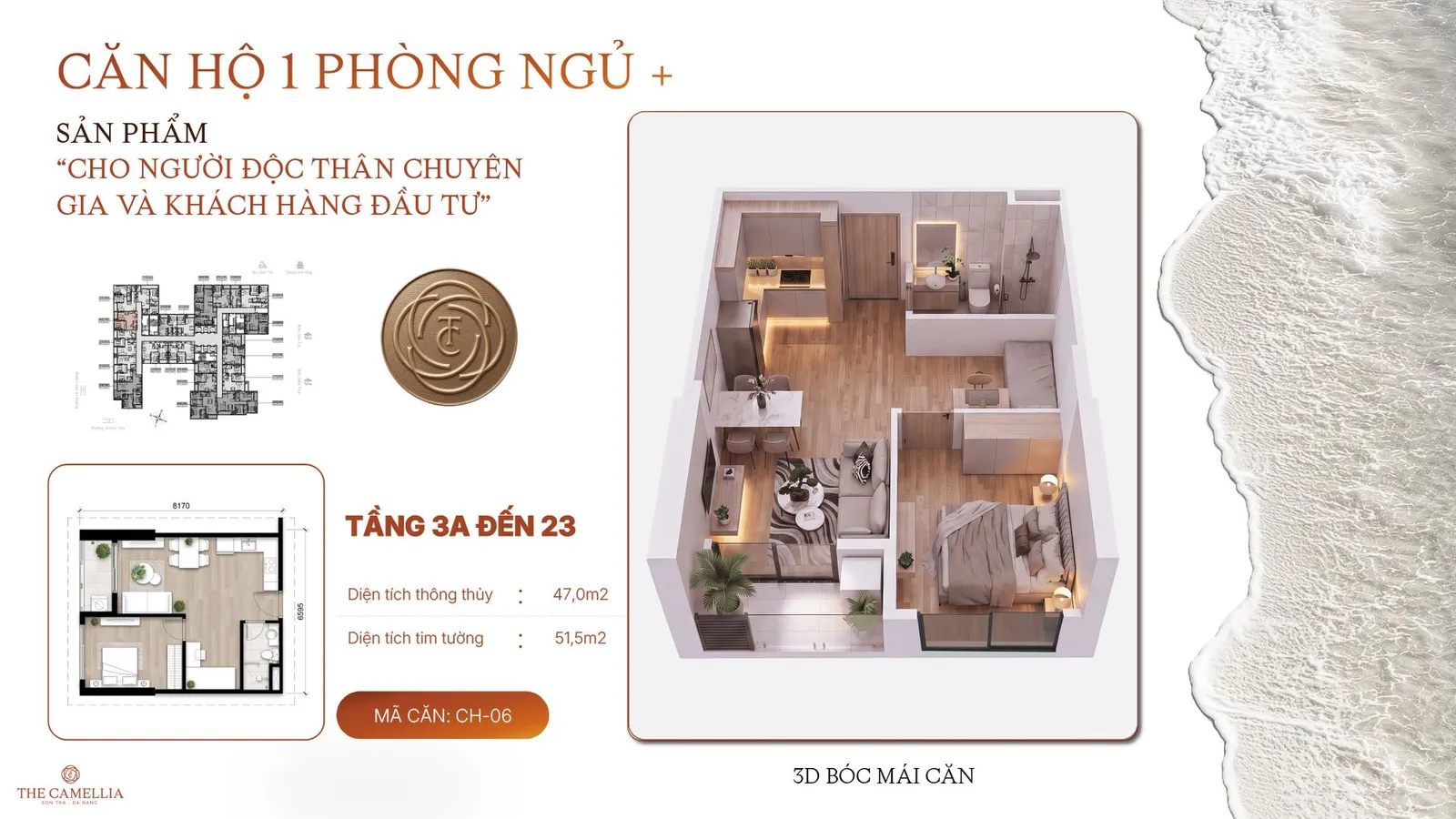 Căn hộ 1 phòng ngủ +