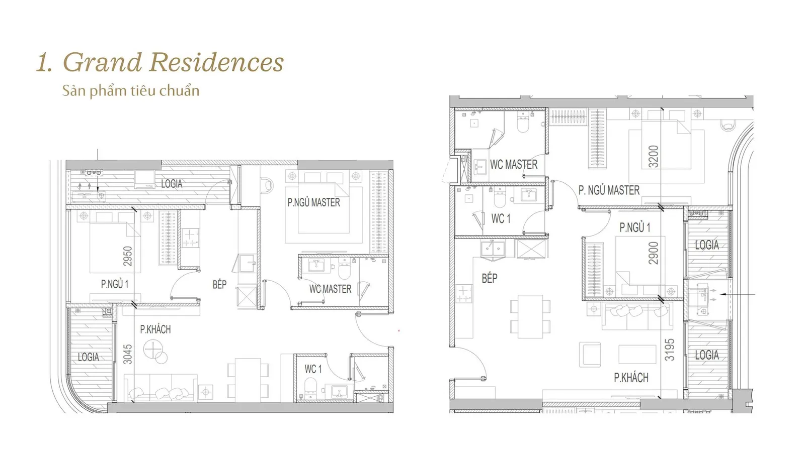 CĂN HỘ 2PN – GRAND RESIDENCES