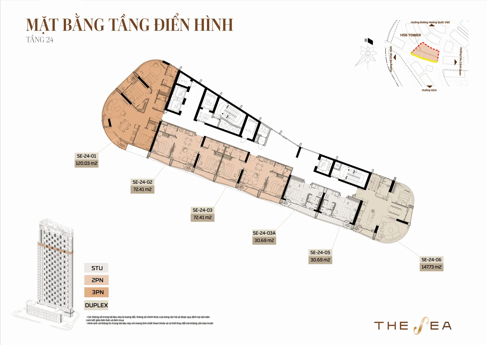 MẶT BẰNG ĐIỂN HÌNH TẦNG 24