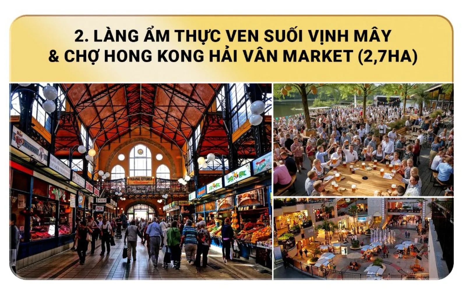 Làng ẩm thực Vịnh Mây & Chợ Hongkong